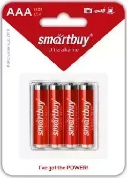 Батарейки SMARTBUY (SBBA-3A04B) LR03-4BL