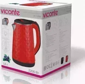Чайник электрический VICONTE VC-3294 красный 1,8л нержавейка