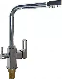 Смеситель для кухни MAGNUS 8154 кухонный , шаровый, с двойным выпуском воды (латунный корпус)