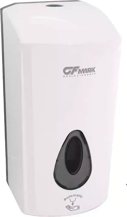 Дозатор GFMARK 6393 Сенсорный, для жидкого мыла, пластик АБС, Белый, большой, с глазком-капля, 1000 мл, ДхГхВ(145х140х280)мм