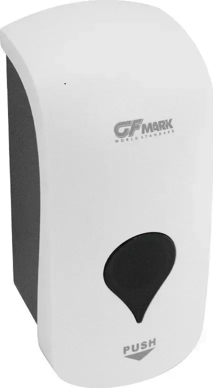 Дозатор GFMARK 656 пены, пластик АБС, Белый Комбинированный, большой, с глазком, 1000 мл, ДхГхВ (117х117х245)