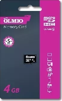 Флеш-накопитель OLMIO MICROSDHC 4GB CLASS 10, без адаптера (39119) USB флэш-накопитель