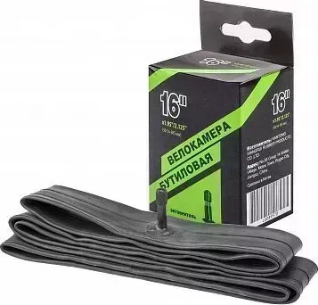 Велосипедная камера STELS Вело NTG 16"X1.95"/2.125" автовентиль, в инд. упаковке*790007*LU089570 Аксессуар д/велосипедов в