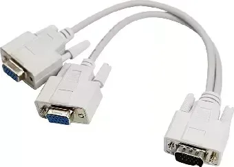 Переходник REXANT (17-6834) штекер VGA - 2 гнезда VGA, провод