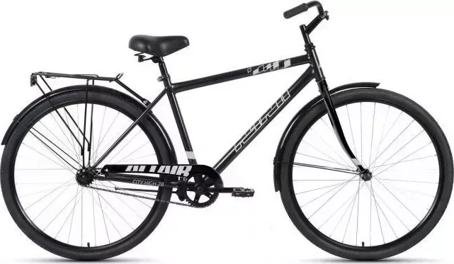 Велосипед ALTAIR CITY 28 high (28" 1 ск. рост. 19") 2022, темно-серый/серебристый, RBK22AL28018 28 1