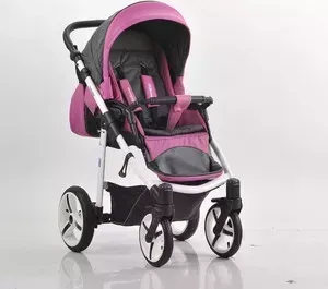 Коляска прогулочная MR SANDMAN Traveler Premium Лиловый - Графит в Принт - Лиловый (KMSTP-0610SL10)