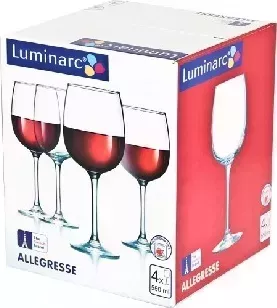 Набор фужеров LUMINARC АЛЛЕГРЕСС наб. для вина 4шт 550мл (L1403) Посуда