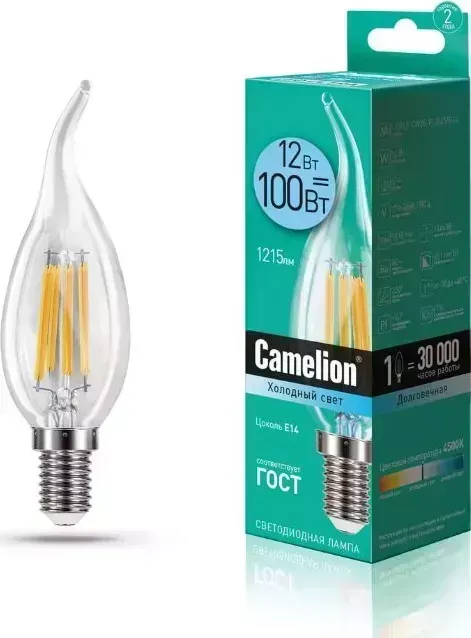 Лампа CAMELION (13711) LED12-CW35-FL/845/E14