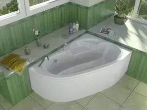 Акриловая ванна Alpen Terra R 160x105 (комплект)
