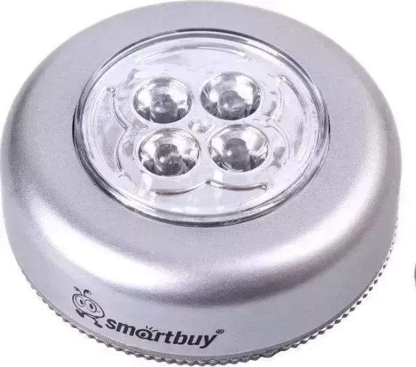 Cветодиодный фонарь SMARTBUY (SBF-831-S) PUSH LIGHT, серебро