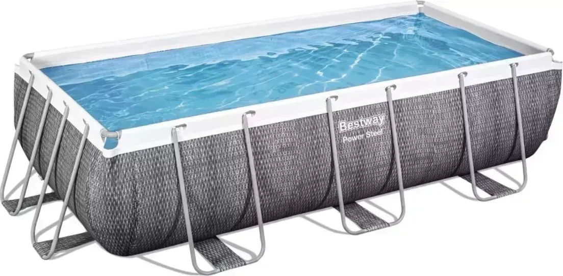 Бассейн каркасный BEST WAY BESTWAY Power Steel, 404 см x 201 см x 100 см, фильтр-насос, лестница, 56721