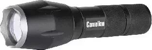 Cветодиодный фонар CAMELION (12971) LED5136 (фонарь, черный, XML-T6, ZOOM, 5 реж 3XLR03 в компл., алюм.,откр. блистер)