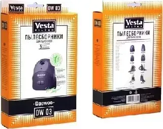 Пылесборники VESTA FILTER DW 03 бумажные (5 шт.)