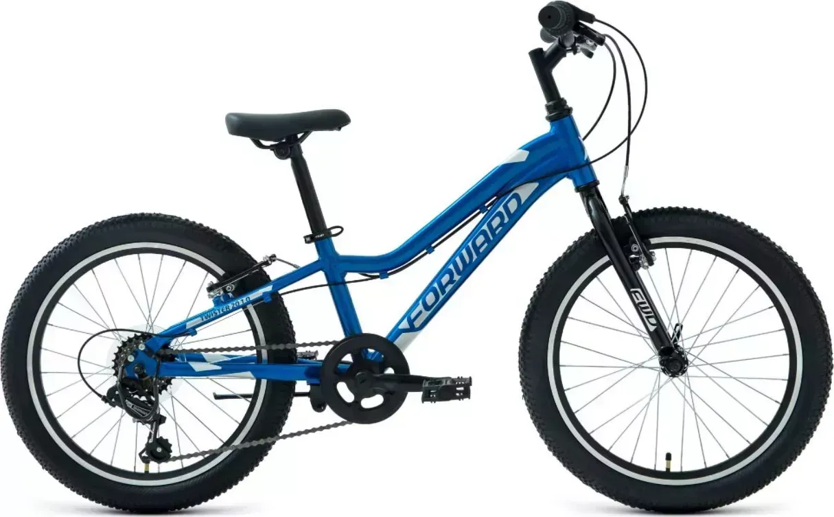 Велосипед FORWARD TWISTER 20 1.0 (20" 7 ск. рост. 10") 2022, синий/белый, RBK22FW20041 20 7