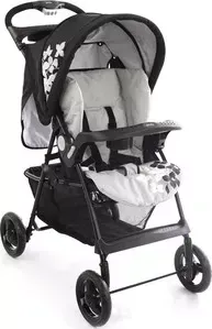 Коляска прогулочная Geoby 05C539KR-W3TB черный с серым в цветочек (05C539KR W3TB)
