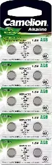 Батарейки CAMELION (12816) G 8 BL-10 MERCURY FREE (AG8-BP10(0%HG), 391A/LR1120/191 батарейка для часов)