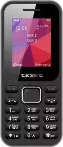 Телефон TEXET TM-122 цвет черный телефон