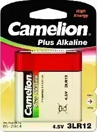 Батарейки CAMELION (1656) 3LR12 PLUS ALKALINE BL-1 (3LR12-BP1, батарейка,4.5В)