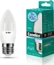Лампа светодиодная CAMELION (13562) LED10-C35/845/E27 (Эл. 10Вт 220В