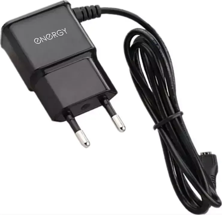 Сетевое зарядное устройство ENERGY ET-14 с кабелем Type-C, 1А, цвет - чёрный 100297