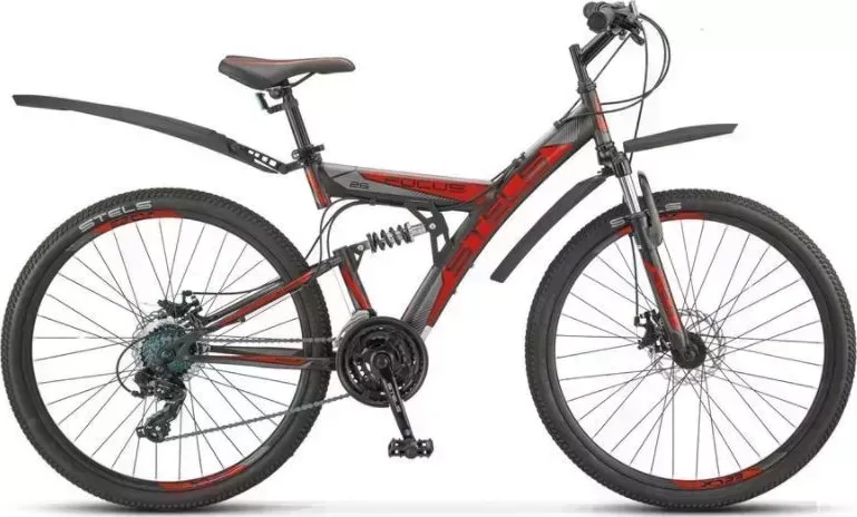 Велосипед STELS Focus MD 24" 18-SP V010*LU098194*LU091325 *16" Красный/чёрный