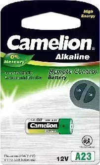 Батарейки CAMELION (12827) LR23A BL-1 MERCURY FREE (A23-BP1, батарейка,12В)