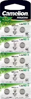 Батарейки CAMELION (12819) G11 BL-10 MERCURY FREE (AG11-BP10(0%HG), 362A/LR721/162 батарейка для часов)