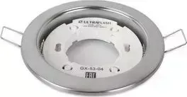 Светильник ULTRAFLASH GX-53-04 (Металл. встраиваемый св-к, матовый хром, 220В)