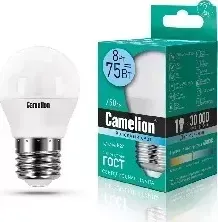 Лампа светодиодная CAMELION LED8-G45/845/E27 (Эл. 4500К)