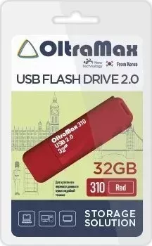 Флеш-накопитель OLTRAMAX OM-32GB-310-Red USB флэш-накопитель