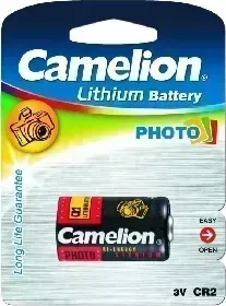 Батарейки CAMELION (2743) CR2 BL-1 (CR2-BP1, батарейка фото,3В)