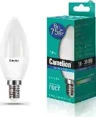 Лампа CAMELION LED8-C35/865/E14 (Эл. светодиодная 8Вт 220В)