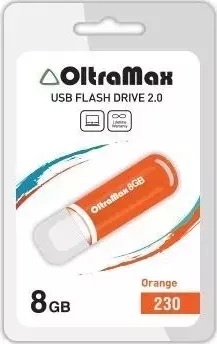 Флеш-накопитель OLTRAMAX OM-8GB-230-оранжевый USB флэш-накопитель