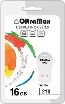 Флеш-накопитель OLTRAMAX OM-16GB-210-белый USB флэш-накопитель