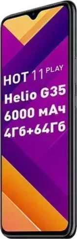Смартфон INFINIX HOT 11 PLAY 4+64GB POLAR BLACK