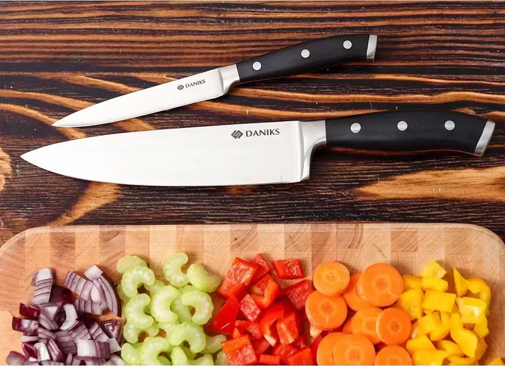 Набор ножей DANIKS 2пр (20см,12,5см) нерж, пласт.ручки Блэк 352682