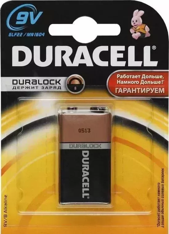 Батарейки DURACELL 6LR61-1BL BASIC (00000754)