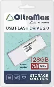 Флеш-накопитель OLTRAMAX OM-128GB-240-White USB флэш-накопитель