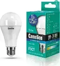 Лампа светодиодная CAMELION LED15-A60/865/E27 (Эл. 6500К, 15Вт=125Вт)