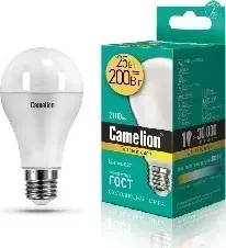 Лампа CAMELION LED25-A65/830/E27 (Эл. светодиодная 3000К, 25Вт=200Вт)