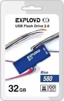 Флеш-накопитель EXPLOYD 32GB-580-синий USB флэш-накопитель