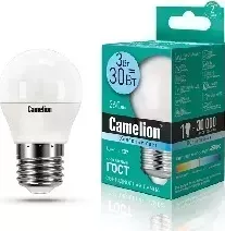 Лампа CAMELION LED3-G45/845/E27 (Эл. светодиодная 3Вт 220В)