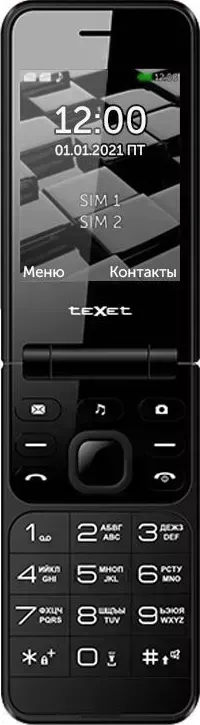 Мобильный телефон TEXET TM-405 черный