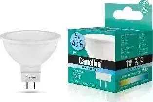 Лампа светодиодная CAMELION LED5-S108/845/GU5.3 (Эл. JCDR 5Вт 220В) Лампочка