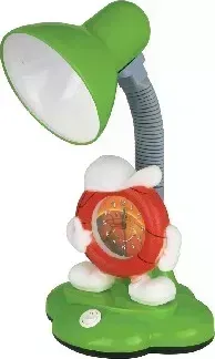 Светильник настольный CAMELION KD-388 C07 жёлтый ( с часами, 230В, 40Вт, E27)