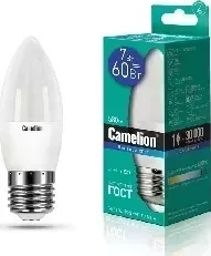 Лампа CAMELION LED7-C35/865/E27 (Эл. светодиодная 7Вт 220В)