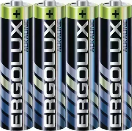 Батарейки ERGOLUX (14281) LR03 ALKALINE SR4 (LR03 SR4, батарейка,1.5В)