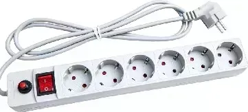 Сетевой фильтр VOLSTEN SP 6x3 ( , 6 гн. 3 м., 10А, 2200 Вт.)