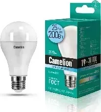 Лампа CAMELION LED25-A65/845/E27 (Эл. светодиодная 4500К, 25Вт=200Вт)