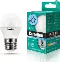 Лампа светодиодная CAMELION LED7-G45/845/E27 (Эл. 4500К, 7Вт=60Вт)